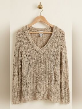 Chicos Shimmer Sweater Size Small